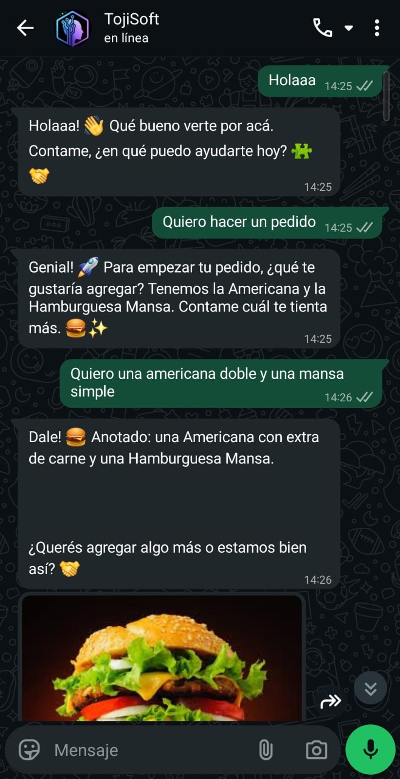 Captura de operación del portal